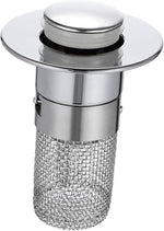 Sink Hair Filter, Removable Stainless Steel Drain Stopper Plug